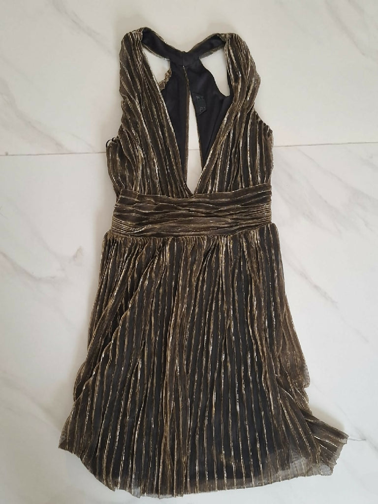 Miss Selfridge Gold Mini Dress