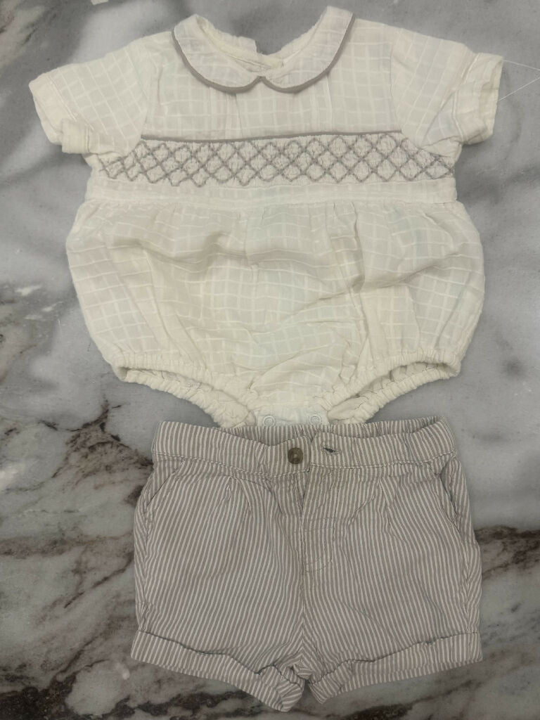 Bodysuit and shorts set