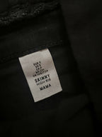 Black skinny maternity jeans