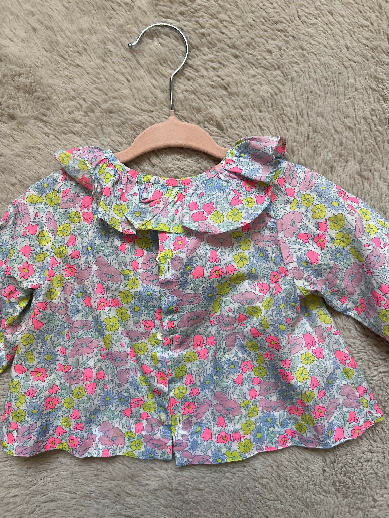 Jacadi blouse with Liberty print