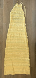 Oh Polly Tove Ruffled Backless Dress