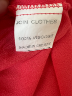 Join Clothes Red Sleeveless Dress - Lined Bodice