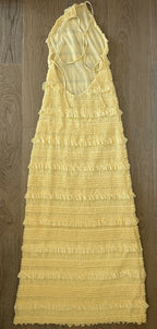 Oh Polly Tove Ruffled Backless Dress