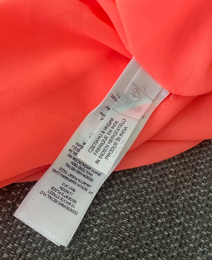 Matthew Williamson Orange Printed Embellished Tunic Top