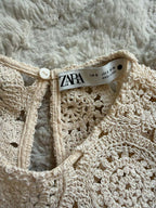 Zara Cream Crochet Top
