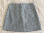Bouclé mini skirt