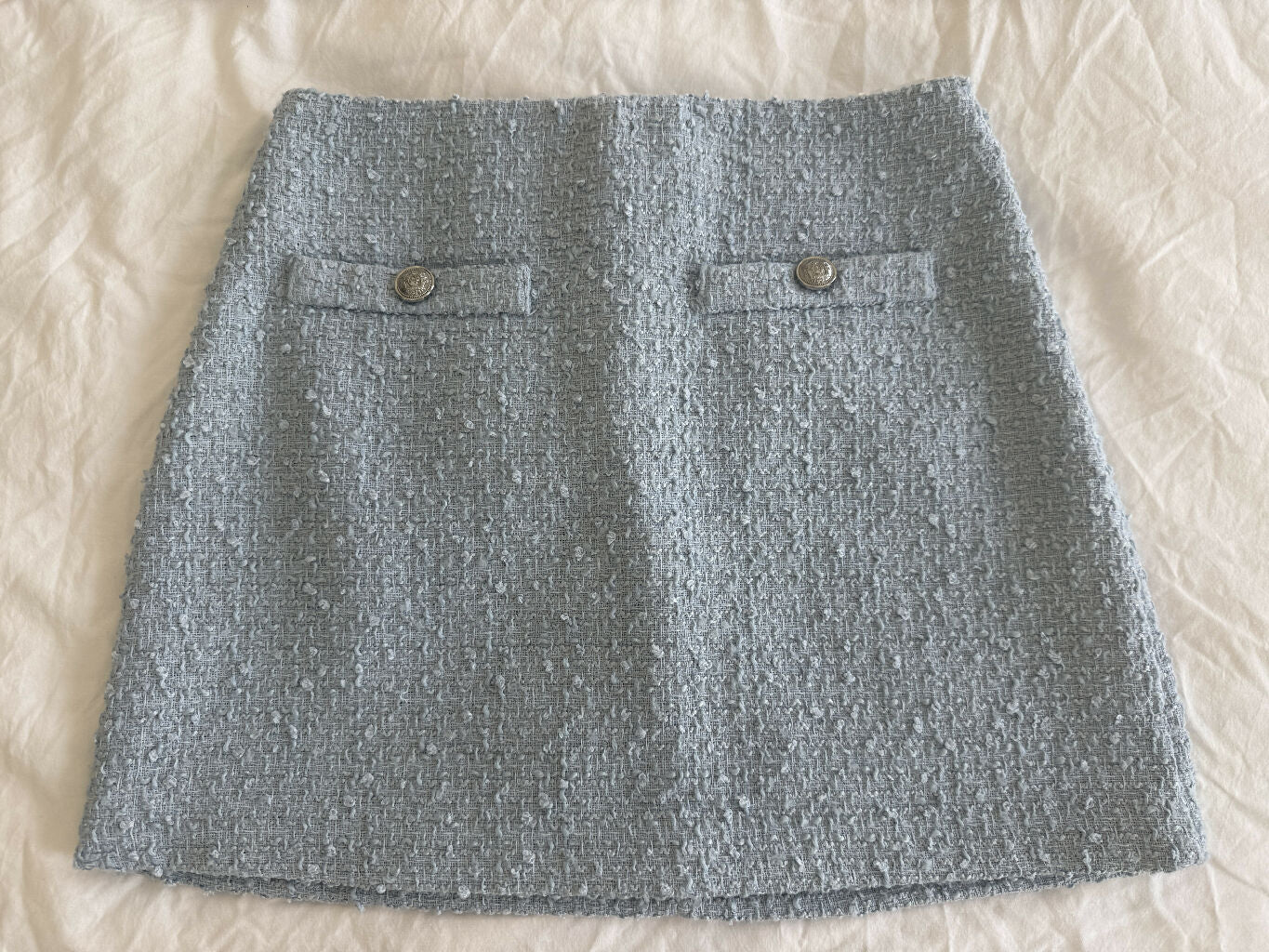 Bouclé mini skirt