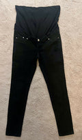 Black skinny maternity jeans