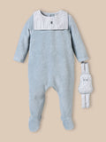 Cyrillus Baby velvet sleepsuit and cuddly toy size 1month