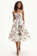 Milla Spagetti Strap Floral MIDI Dress