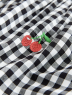 Next Black and White Gingham Sleeveless Playsuit 12months