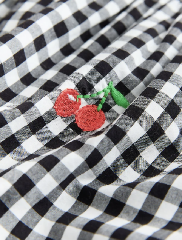 Next Black and White Gingham Sleeveless Playsuit 12months