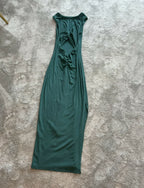 Oten Green sexy stretch dress with cut out size 8 to 10