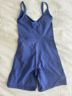 V-neck activewear romper