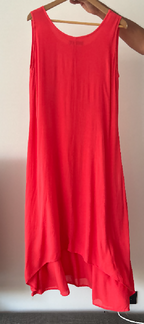 Join Clothes Red Sleeveless Dress - Lined Bodice
