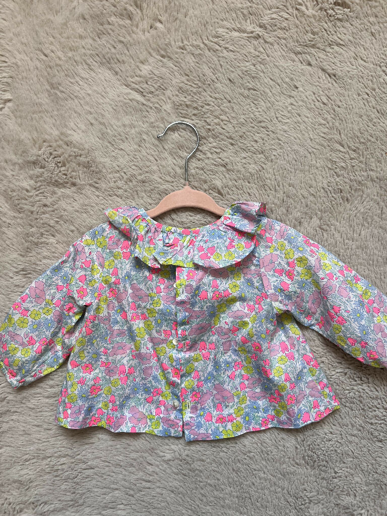 Jacadi blouse with Liberty print