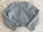 Blue Bouclé Jacket