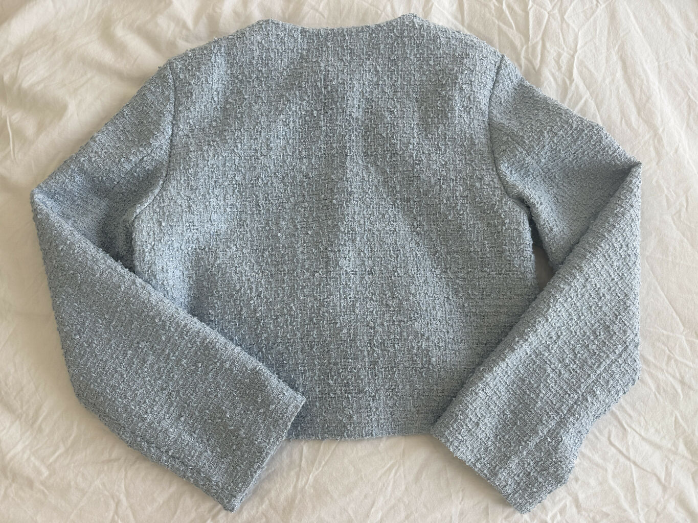 Blue Bouclé Jacket