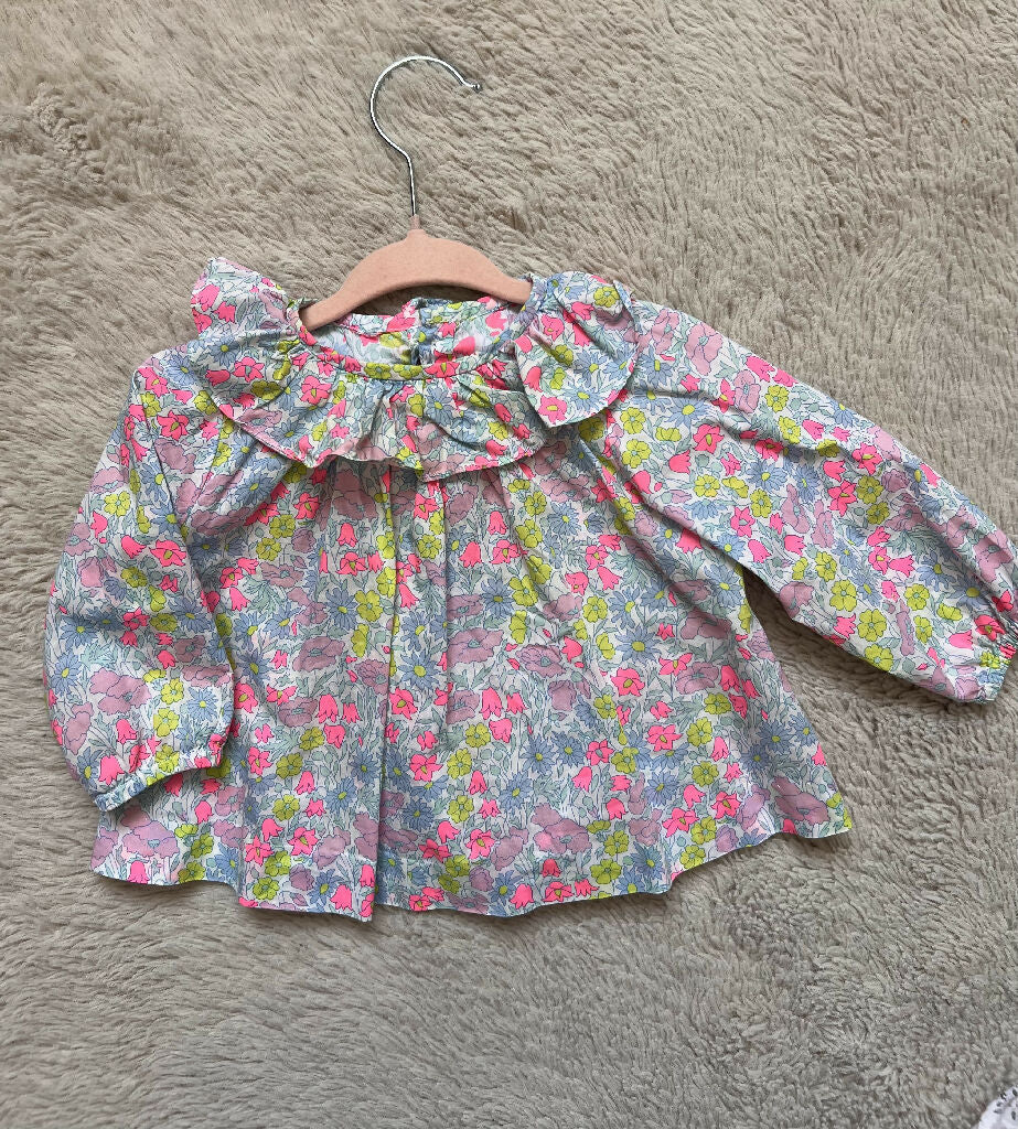 Jacadi blouse with Liberty print
