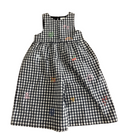 Next Black and White Gingham Sleeveless Playsuit 12months