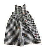 Next Black and White Gingham Sleeveless Playsuit 12months