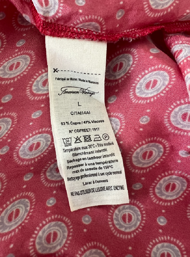 American Vintage Short printed a-line dress josette