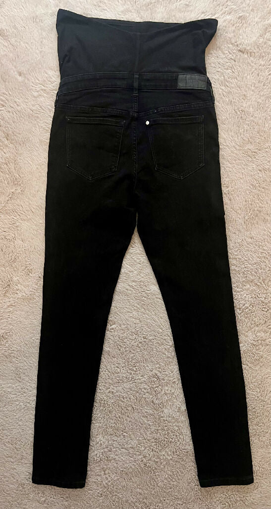 Black skinny maternity jeans