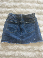 Zara Frayed Denim Skirt