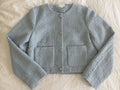 Blue Bouclé Jacket