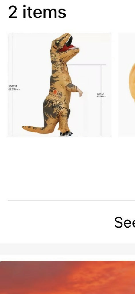 Inflatable Dinosaur Costume