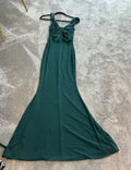 Club L glam green black tie dress size S 8 to 10