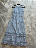 Oasis blue broderie classy dress size 8 to 10