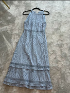 Oasis blue broderie classy dress size 8 to 10
