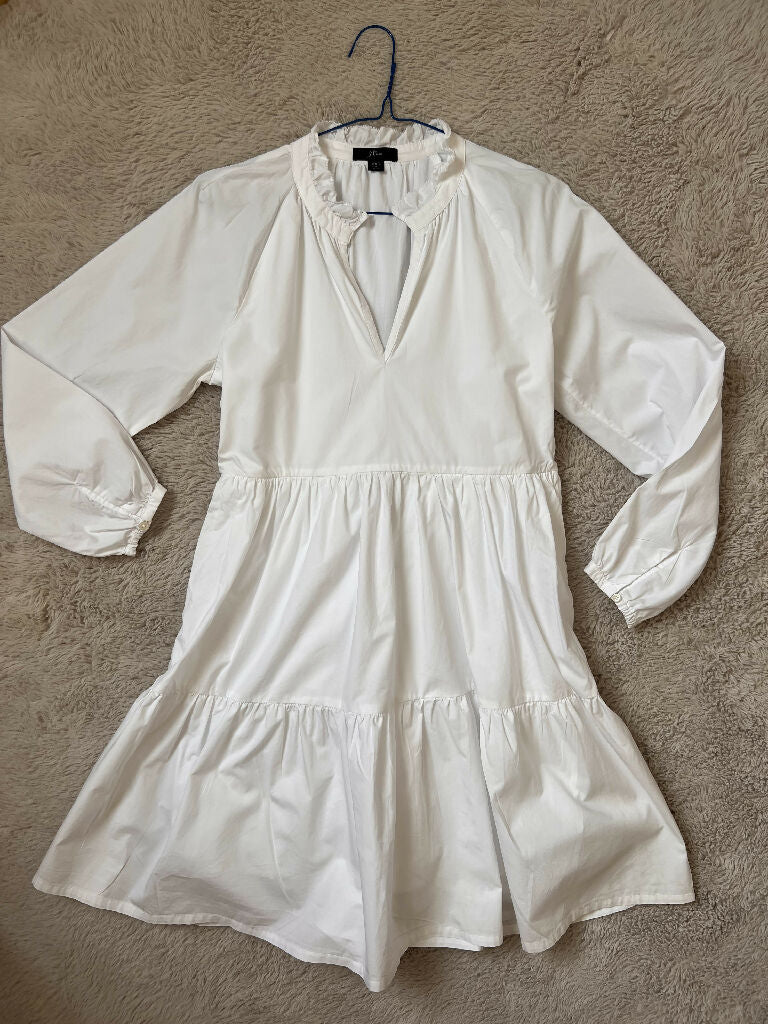 J Crew white dress
