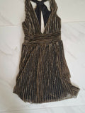 Miss Selfridge Gold Mini Dress