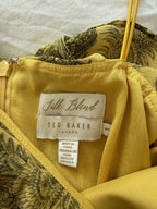 Yellow Floral Ted Baker Midi Dress
