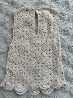 Zara Cream Crochet Top