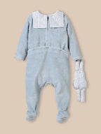 Cyrillus Baby velvet sleepsuit and cuddly toy size 1month